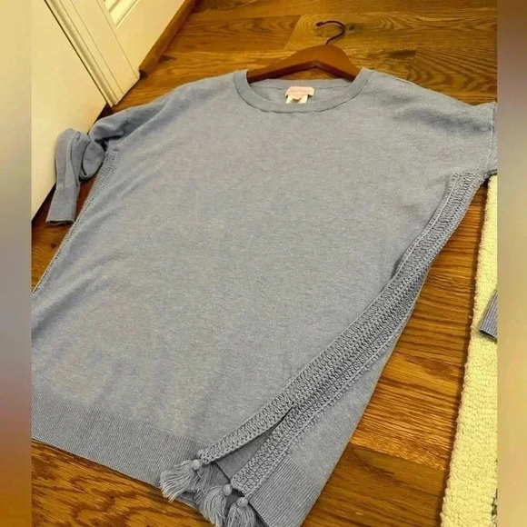 LILLY PULITZER Coolmax Damara Sweater Crochet Side Tassels Women Size S - Picture 10 of 10